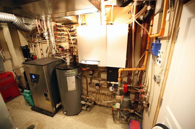 A typical residential geothermal system.