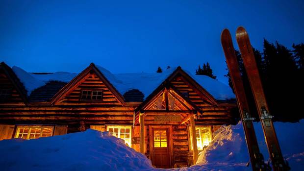 Hiking or skiing are available activities at Skoki Lodge in Banff National Park.