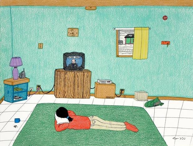 Dr. Phil, by Annie Pootoogook.