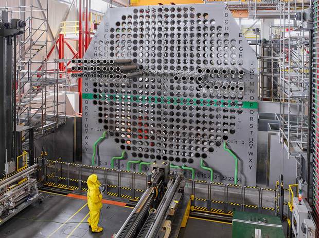 At the 65,000-square-foot training facility in Bowmanville, Ontario, workers in radiation suits do drills in a mock-up of a Candu reactor to get ready for the actual overhaul. It can also serve as a simulator where workers can hash out problems if things go wrong during the refurbishment. “It’s like in Apollo 13, when the astronaut in the simulator was able to help those on the spacecraft,” says OPG’s Scott Berry.