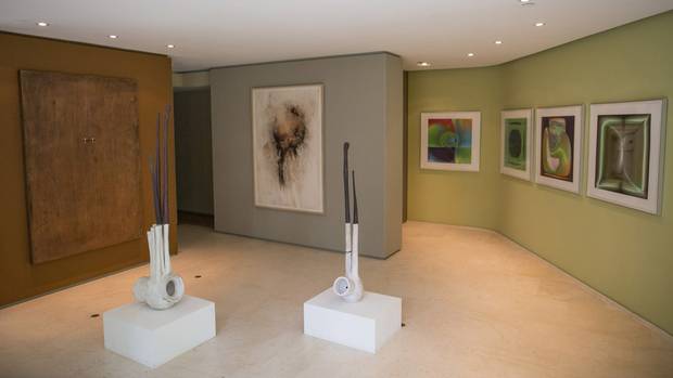 The gallery space.