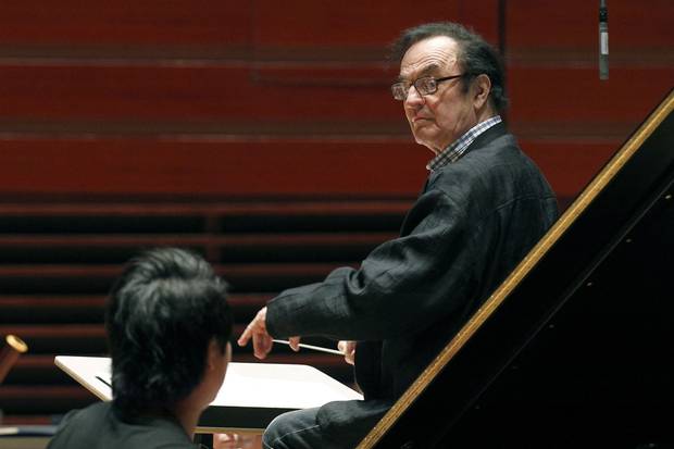 Oct. 19, 2011: Conductor Charles Dutoit, right, performs with the Philadelphia Orchestra.