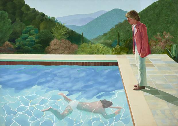 Portrait of an Artist (Pool with two figures), 1972.