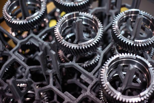 Gears at the Linamar factory in Arden, N.C.