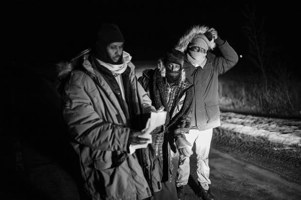 Asylum seekers Abdullahi Warsame, Lul Abdi Ali and Delmar Xasan.