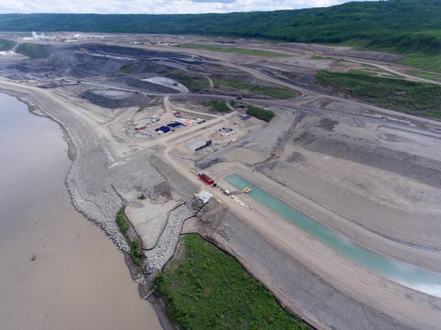 The Site C dam construction site.