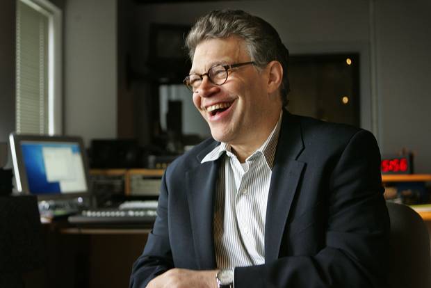 Jan. 4, 2006: Al Franken laughs during an interview with Associated Press in Minneapolis.