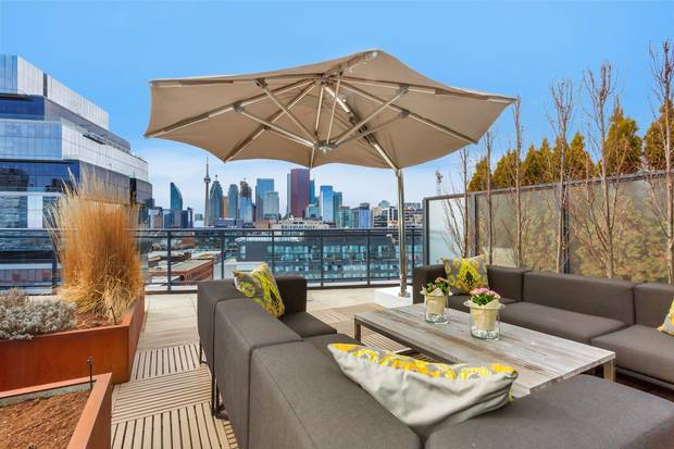 The sizable terrace was a crucial selling point.