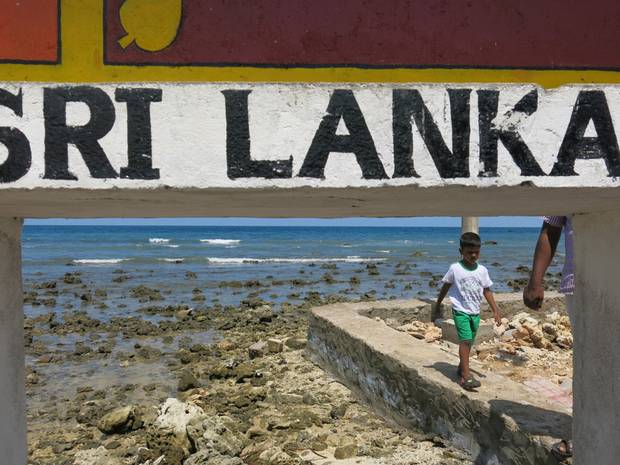 Point Pedro, the northernmost point in Sri Lanka.