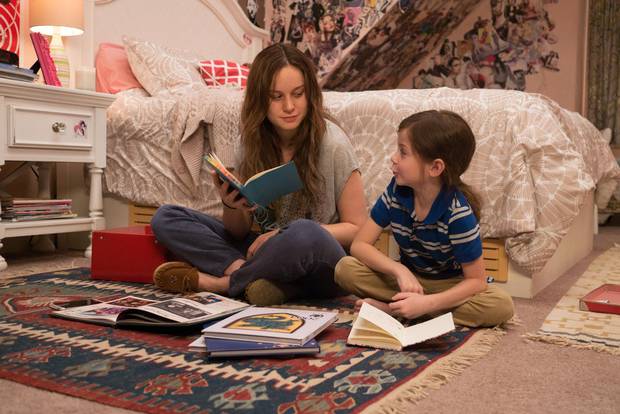 Brie Larson, left, won the Oscar for best actress in 2016 for her role in Room alongside Jacob Tremblay.
