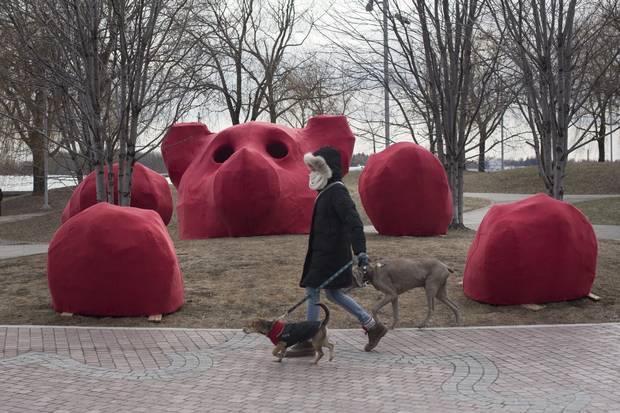Through the Eyes of the Bear by Tanya Goertzen of People Places (Calgary, Canada) Inspired by Ursa Major or the Great Bear constellation, this installation uses renewable, recyclable and compostable materials to ask visitors to consider how humans interact with nature, or to see the world 'through the eyes of a bear.