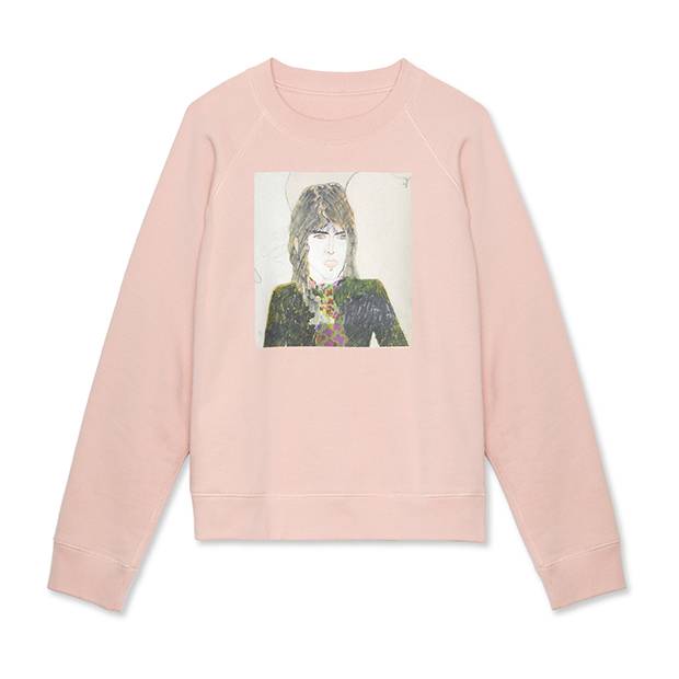 A jumper featuring Chung's father’s artwork