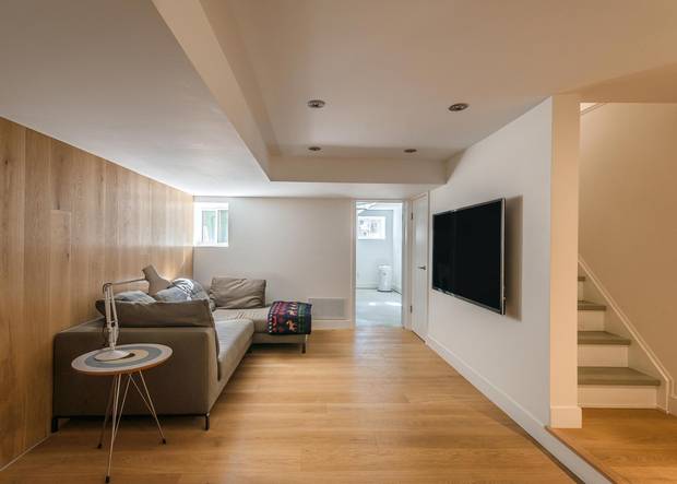 The wooden wall gives the space a 'cozier' feeling, says Mr. Sybydlo.