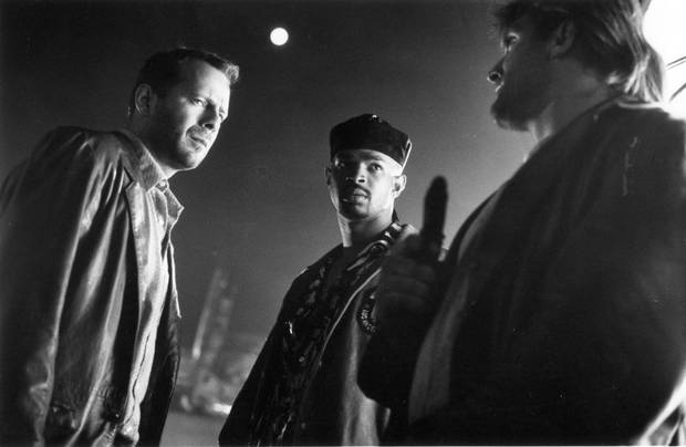 Bruce Willis (left) and Damon Wayans in The Last Boy Scout.
