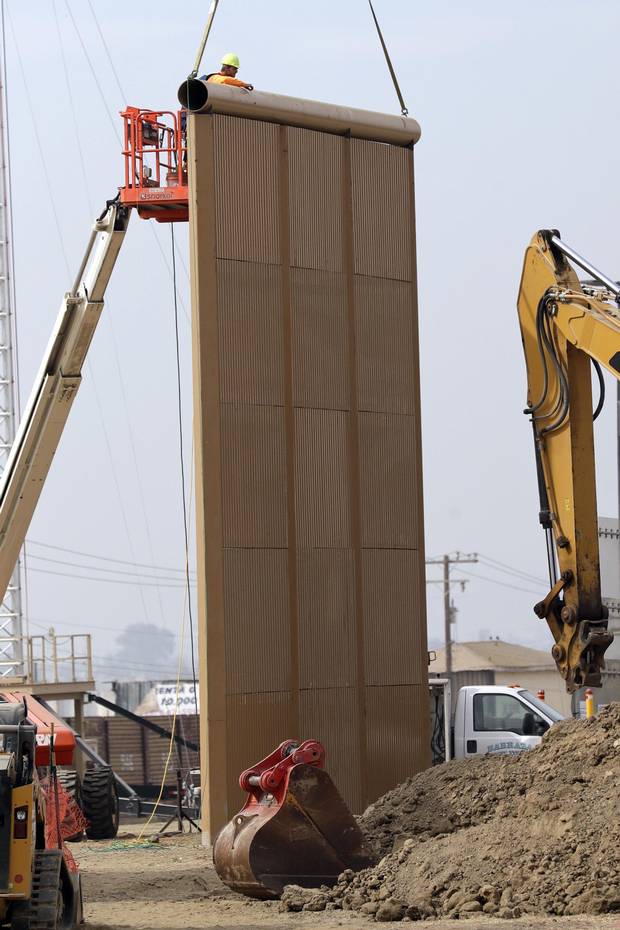W.G. Yates & Sons's metal border wall prototype.