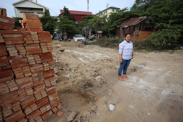 Cambodian activist Song Srey Leap has attended numerous protests at this site in Phnom Penh. But it has grown dangerous to hold public events amid a government crackdown, she said.