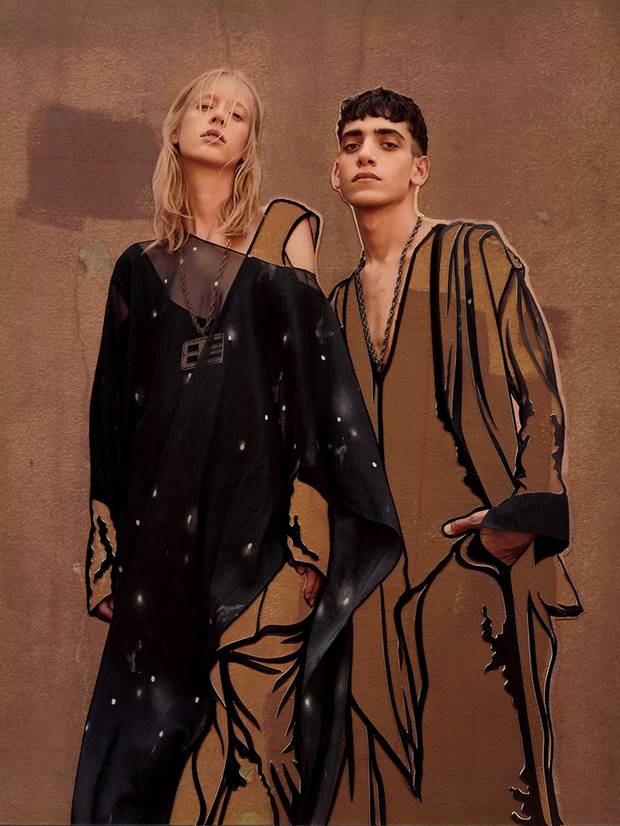 CUT COPY Maxwell Burnstein’s photomontages, for collaborators including Toronto’s Drake Hotel and the W New York Union Square, play with the scale and silhouette of designer garments, layering in elements to emphasize unique textures and details. 