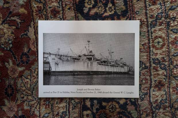 The USS General W.C. Langfitt, a retired U.S. Navy vessel, brought the Bekers across the Atlantic in 1948.