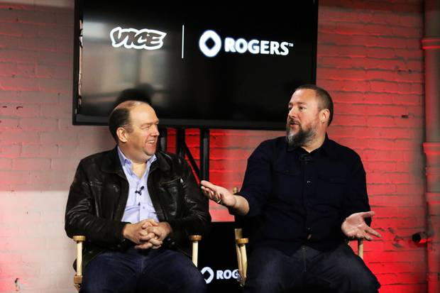 Laurence, left, and Smith at their 2014 press conference.