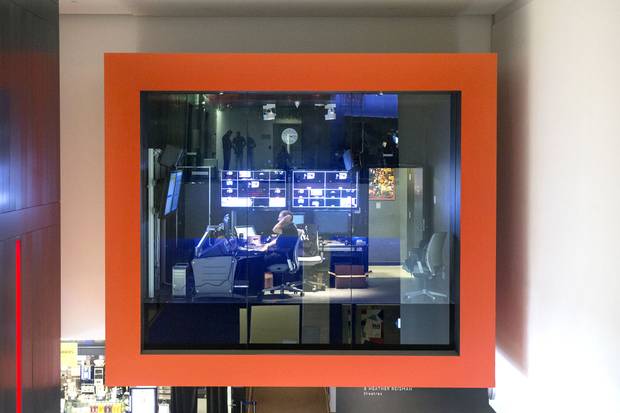 The master control room at the TIFF Bell Lightbox.