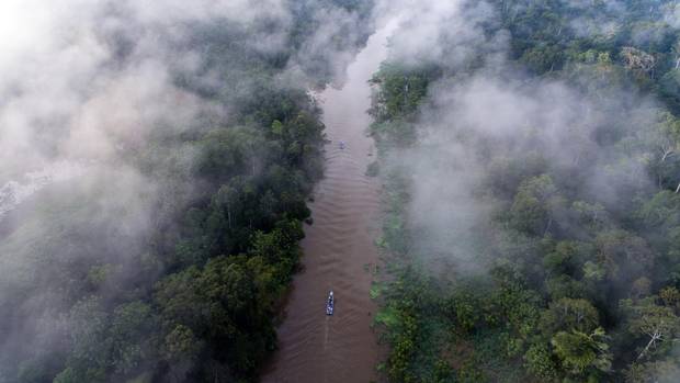 Rather than buying her husband a car for his 40th birthday, Amanda Blakley whisked him away to Peru for a small, four-day river cruise along the Peruvian Amazon aboard the Delfin I, seen above, one of three boats in the Delfin Amazon Cruises family.