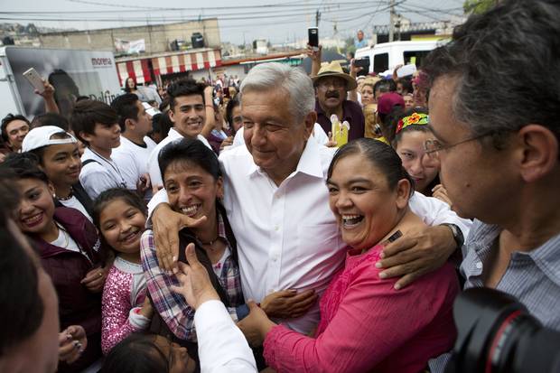 Andrés Manuel López Obrador at a campaign event on May 18, 2017.