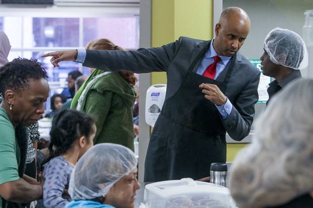 Mr. Hussen then helped out at the neighbourhood centre’s kitchen ...