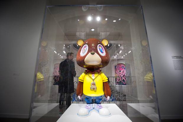 A character created by Mr. Murakami for Kanye West in 2007 and eventually dubbed the Kanye Bear is seen a preview of his exhibition at the Vancouver Art Gallery.