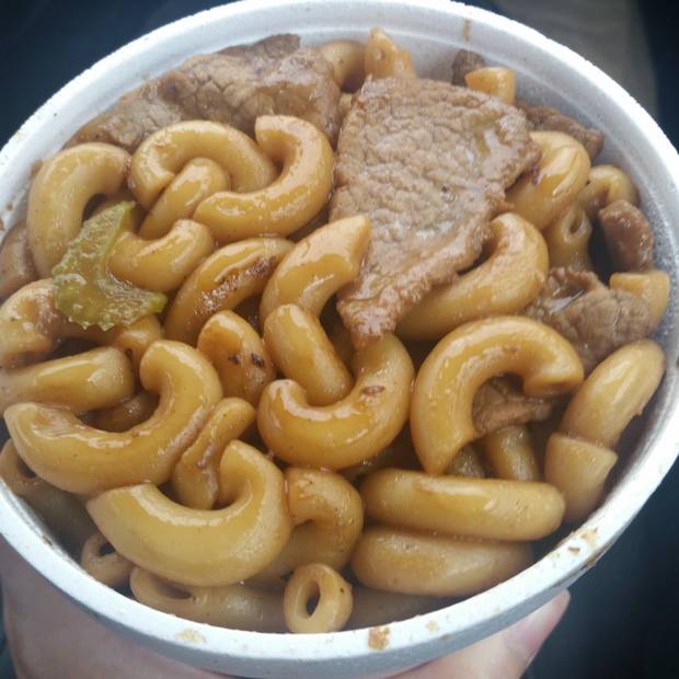 The fried macaroni Ann Hui ordered from Restaurant Lachute Holiday in Lachute, Que.