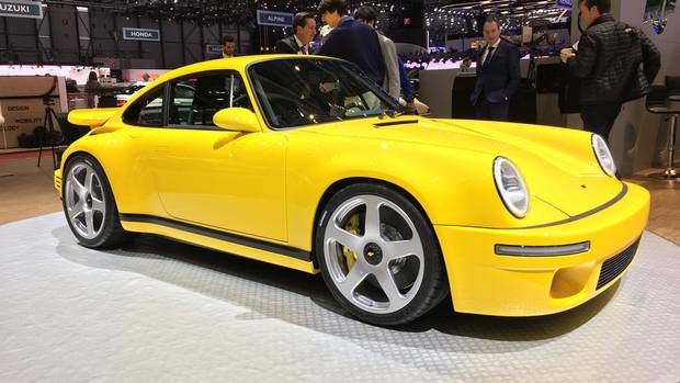 The Ruf CTR 2017 features a carbon-fibre tub, inboard double-wishbone suspension at all four corners and a twin-turbo flat-six with 710 horsepower. 