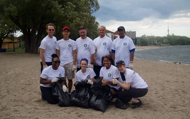 Gamunu Jayasinghe contributed to a project that expanded the trail in the Toronto area, which used to end abruptly at the Scarborough shoreline. He later participated in a cleanup at Sir Casimir Gzowski Park, shown here.