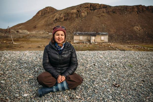 Jena Merkosak at Dundas Harbour.
