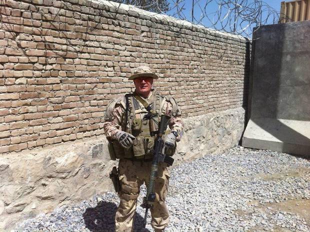 Cpl. Scott Smith on duty in Afghanistan in 2012. He was part of a contingent of Canadian troops based in Kabul, working with Afghan security forces.