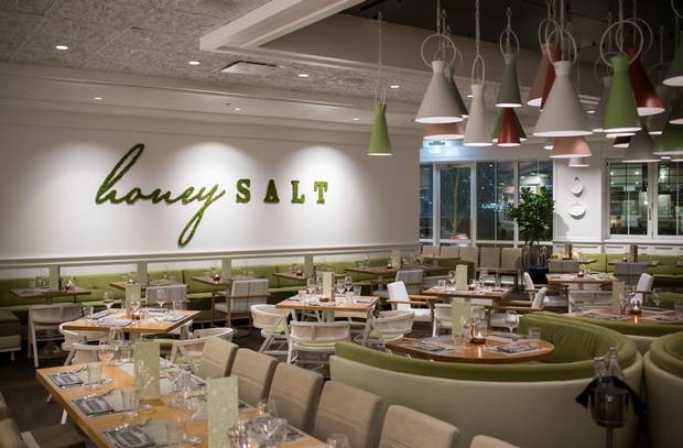 Whereas the original Honey Salt is quite warm and folksy, the Vancouver version (pictured) is bright and glossy.