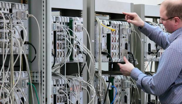 The Bombardier EBI Lock 950 Computer-Based Interlocking (CBI) system.