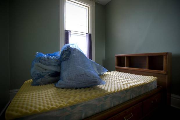 Kim Teske's apartment is packed up in Orangeville, Ont., Friday May 9, 2014. Ms. Teske, who suffered from Huntington's disease, passed away a week earlier.