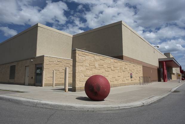 Another view of the vacant space previously occupied by Target Canada in Oshawa, Ont.
