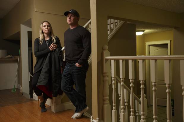 Cherlyn and Kirby Byrne’s house has been rendered uninhabitable and will have to be reconstructed.