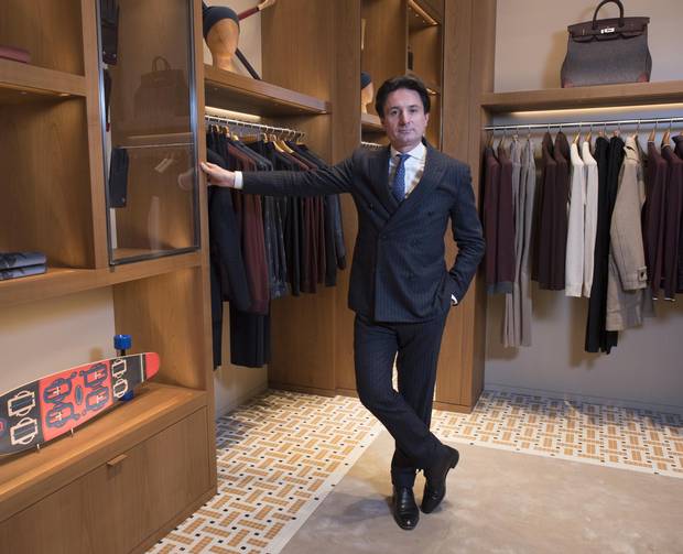 Alex Dumas, Executive Chairman of Hermès Pais, at the company's new Bloor St. West store in Toronto, Nov. 28 2017.