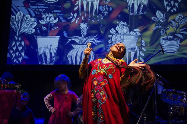 Pimienta on stage at Venus Fest.