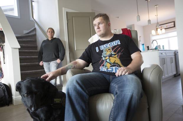 Mr. Rustenburg and his wife Melanie. He credits her with pushing him to get help.