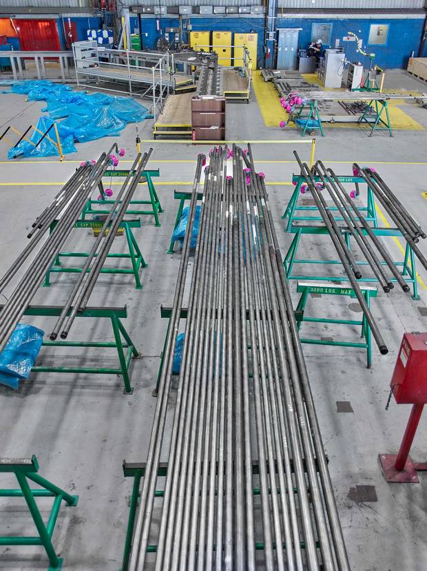 On the shop floor of BWXT who manufacturer the feeder pipes that are a key component on the calandria face TKTKTKTKTK