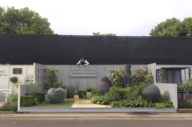 Metal was sculpted into everything from alliums to echinacea.