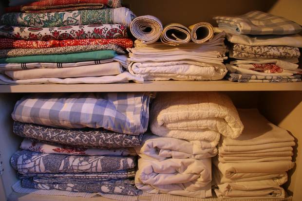 Photos from inside Margreta Magnusson's apartment. 