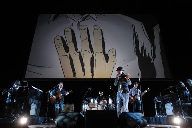 Gord Downie performs his new album Secret Path at the National Arts Centre in Ottawa.