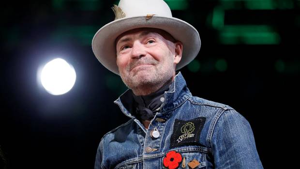 Tragically Hip singer Gord Downie takes part in an honouring ceremony at the Assembly of First Nations Special Chiefs Assembly in Gatineau. Downie passed away October 18 after a battle with brain cancer. He was 53.