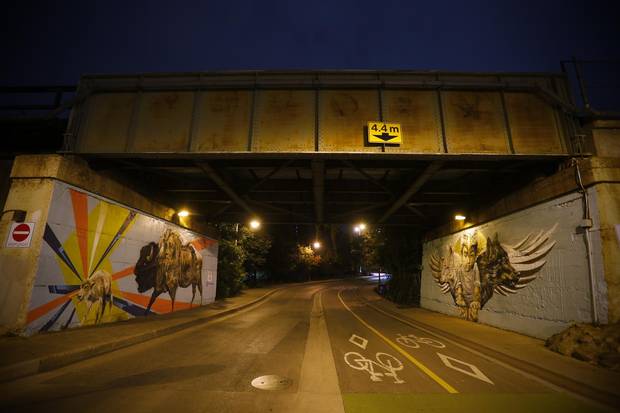 Local and visiting artists are producing 13 Synonym murals this month in Winnipeg.