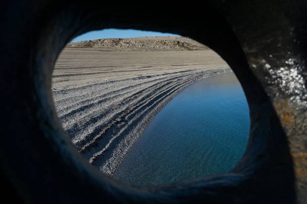 The shore of Sutton Island.