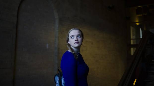 Madeleine Freedman, 21, poses for a photograph in Toronto. Freedman is a third year University of Toronto student whose graduation will be delayed because of a B.C. teachers' strike.