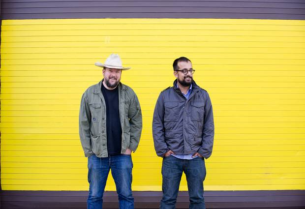 Smith, left, and Alvi at their New York City office in 2011.